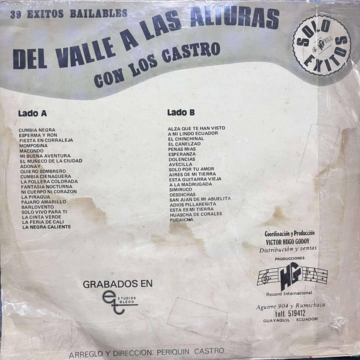 LOS CASTRO - DEL VALLE A LAS ALTURAS VOL.1 LP