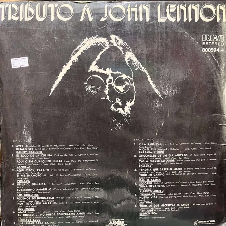 TRIBUTO A JOHN LENNON LP
