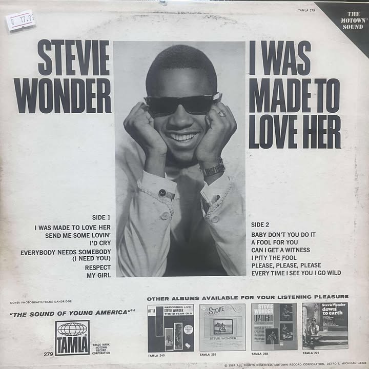 STEVIE WONDER - I WAS MADE TO LOVE HER LP (DE EPOCA)