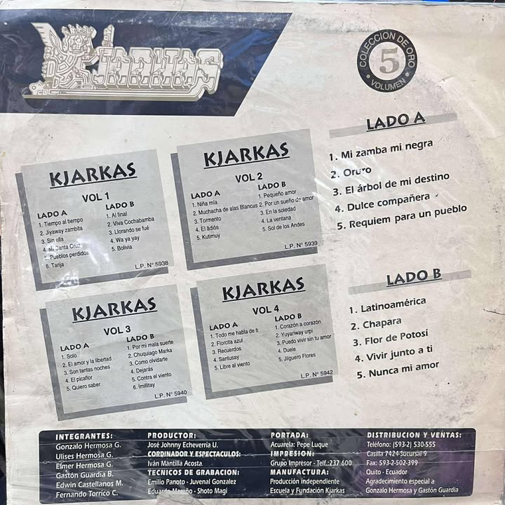 KJARKAS - Y LOS ANDES SEGUIRAN CANTANDO VOLUMEN 5 (DE EPOCA) LP