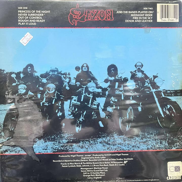 SAXON - DENIM AND LEATHER LP (DE EPOCA)
