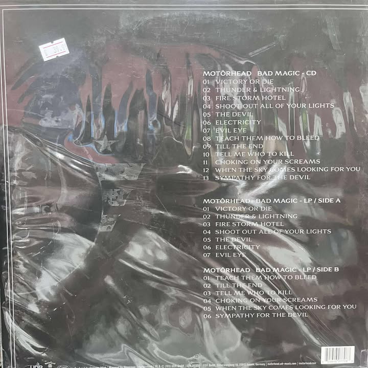 MOTORHEAD - XXXX BAD MAGIC LP