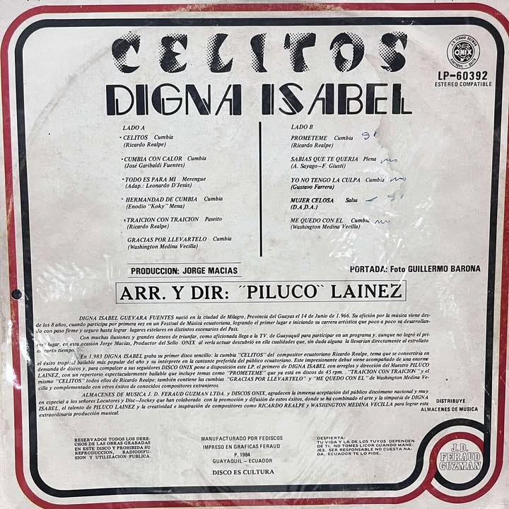 DIGNA ISABEL - CELITOS LP