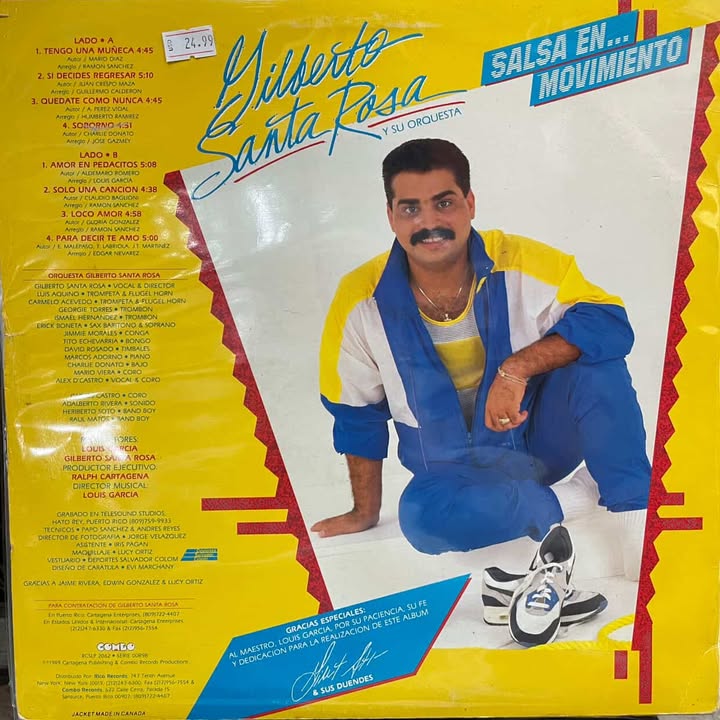 GILBERTO SANTA ROSA - SALSA... EN MOVIMIENTO LP (DE EPOCA)