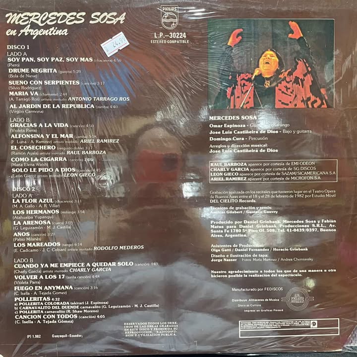 MERCEDES SOSA - EN ARGENTINA LP (DE EPOCA)