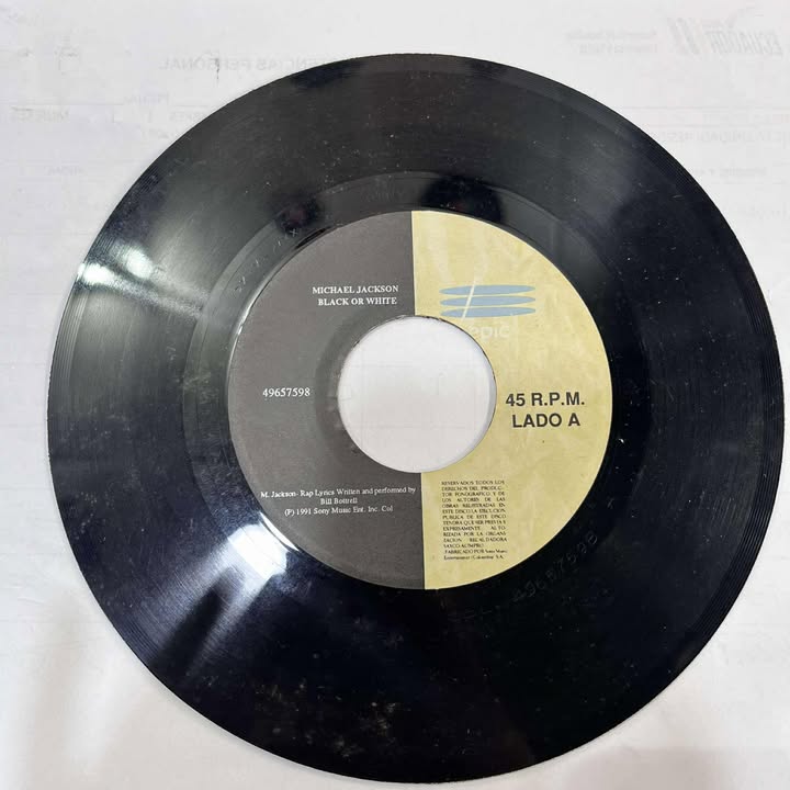 MICHAEL JACKSON - BLACK OR WHITE 45RPM