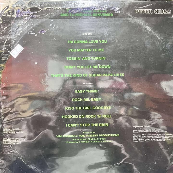 KISS - PETER CRISS LP (DE EPOCA)