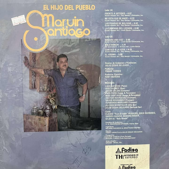 MARIVN SANTIAGO - EL HIJO DEL PUEBLO LP (DE EPOCA)