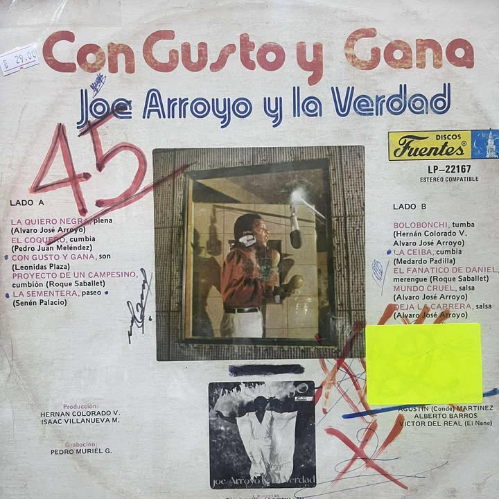 JOE ARROYO - CON GUSTO Y GANA LP (DE EPOCA)