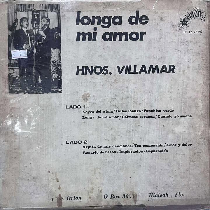 HNAS VILLAMAR - LONGA DE MI AMOR LP (DE EPOCA)