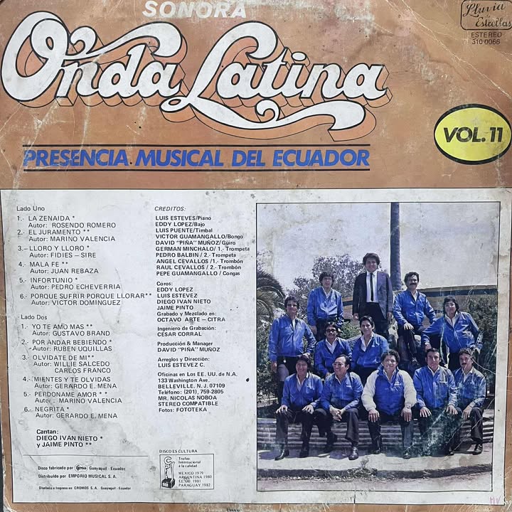 ONDA LATINA - PRESENCIA MUSICAL DEL ECUADOR VOL.11 LP (DE EPOCA)