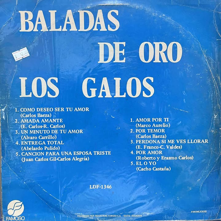 LOS GALOS - BALADAS DE ORO LP (DE EPOCA)