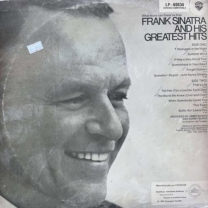 FRANK SINATRA - GREATEST HITS LP (DE EPOCA)