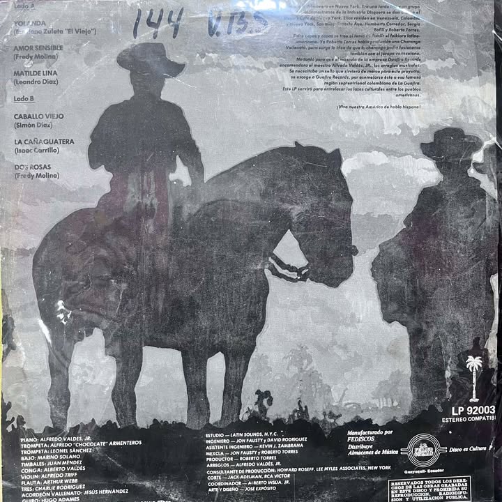 ROBERTO TORRES Y SU CHARANGO VALLENATA VOL 2 LP (DE EPOCA)