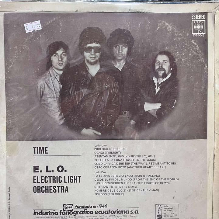 ELECTRIC LIGHT ORCHESTRA - TIME LP (DE EPOCA - ECUADOR)