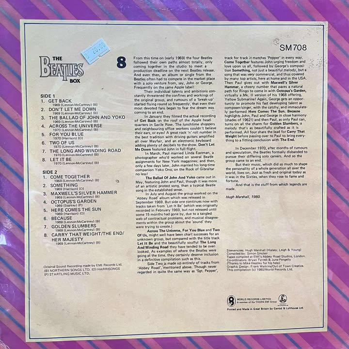 THE BEATLES - 8 LP (DE EPOCA)