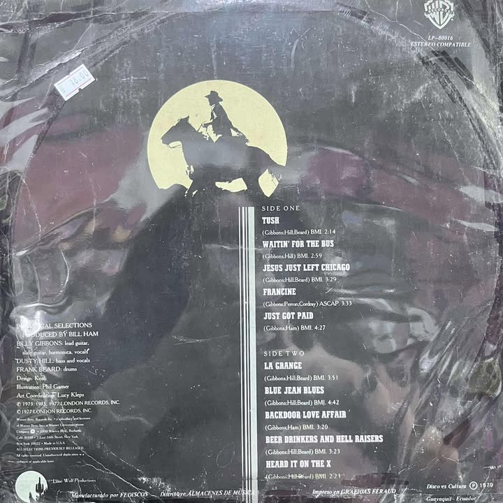 ZZ TOP - THE BEST OF LP (DE EPOCA)