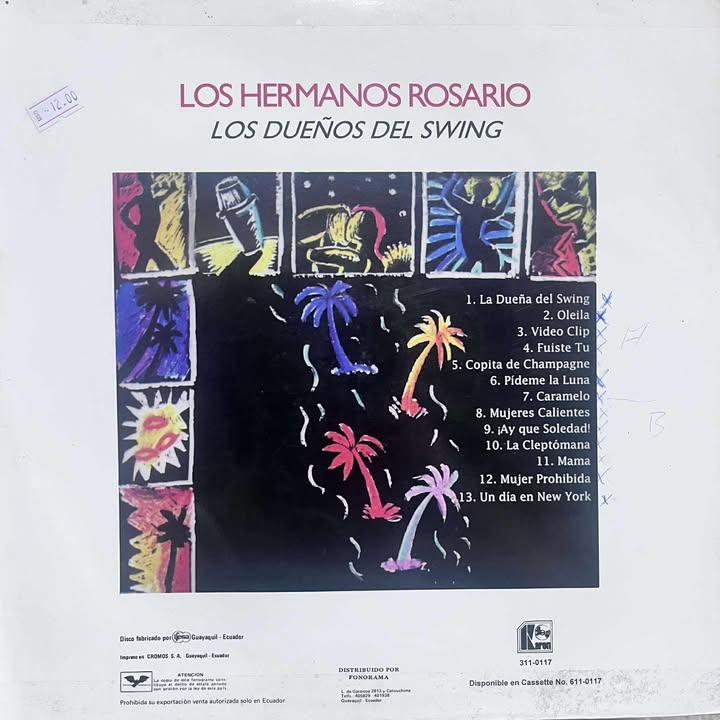 LOS HERMANOS ROSARIO - LOS DUEÑOS DEL SWING LP (DE EPOCA)