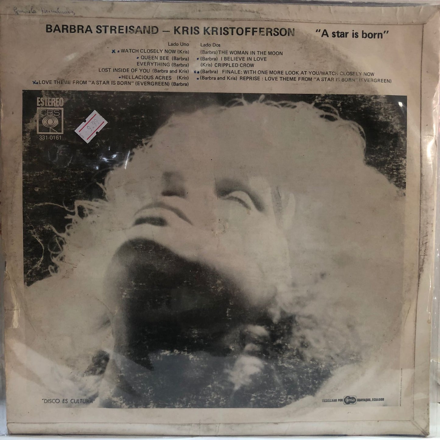 STREISAND - KRISTOFFERSON - A STAR IS BORN LP