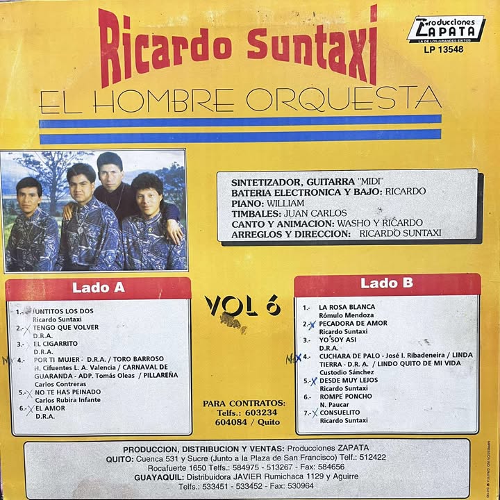 RICARDO SUNTAXI - EL HOMBRE ORQUESTA VOL.6 LP (DE EPOCA)