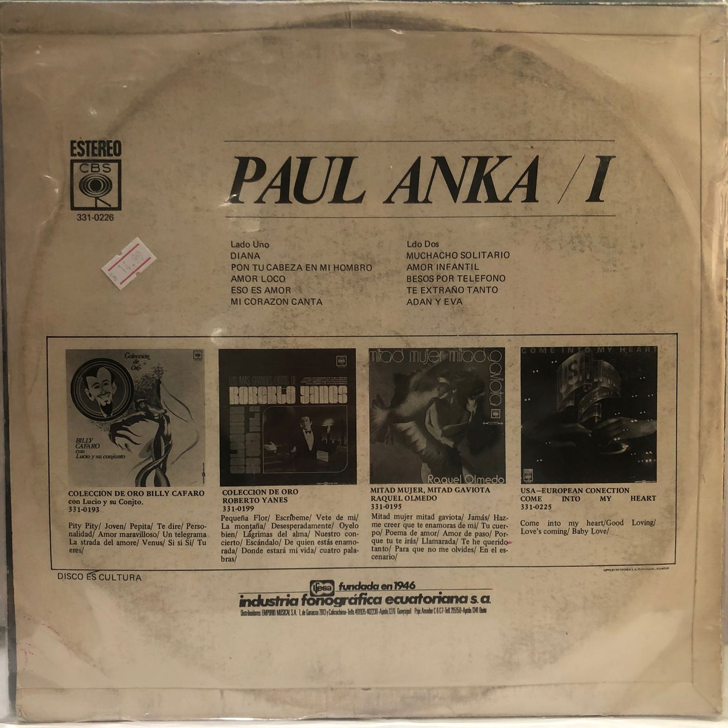 PAUL ANKA - I LP (DE EPOCA)