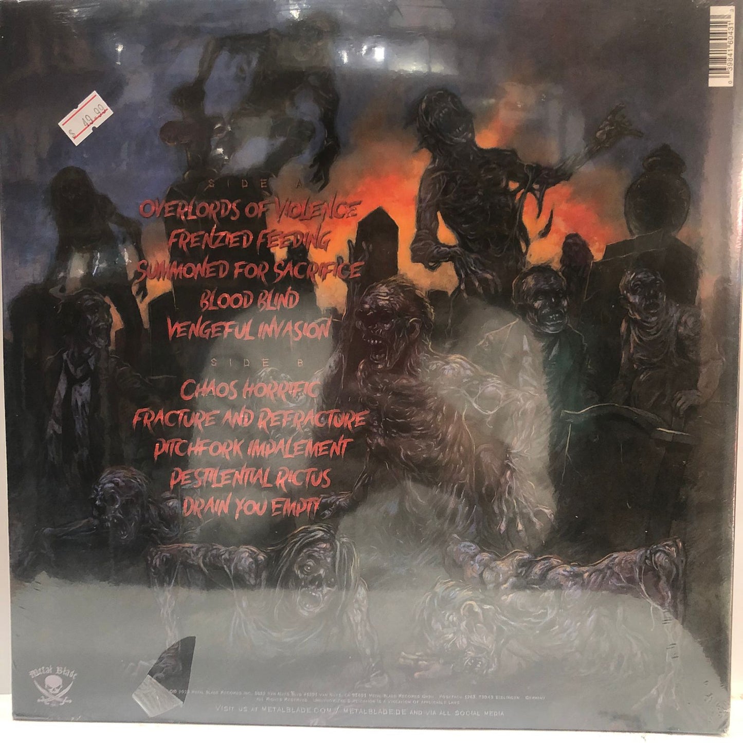 CANNIBAL CORPSE - CHAOS HORRIFIC LP