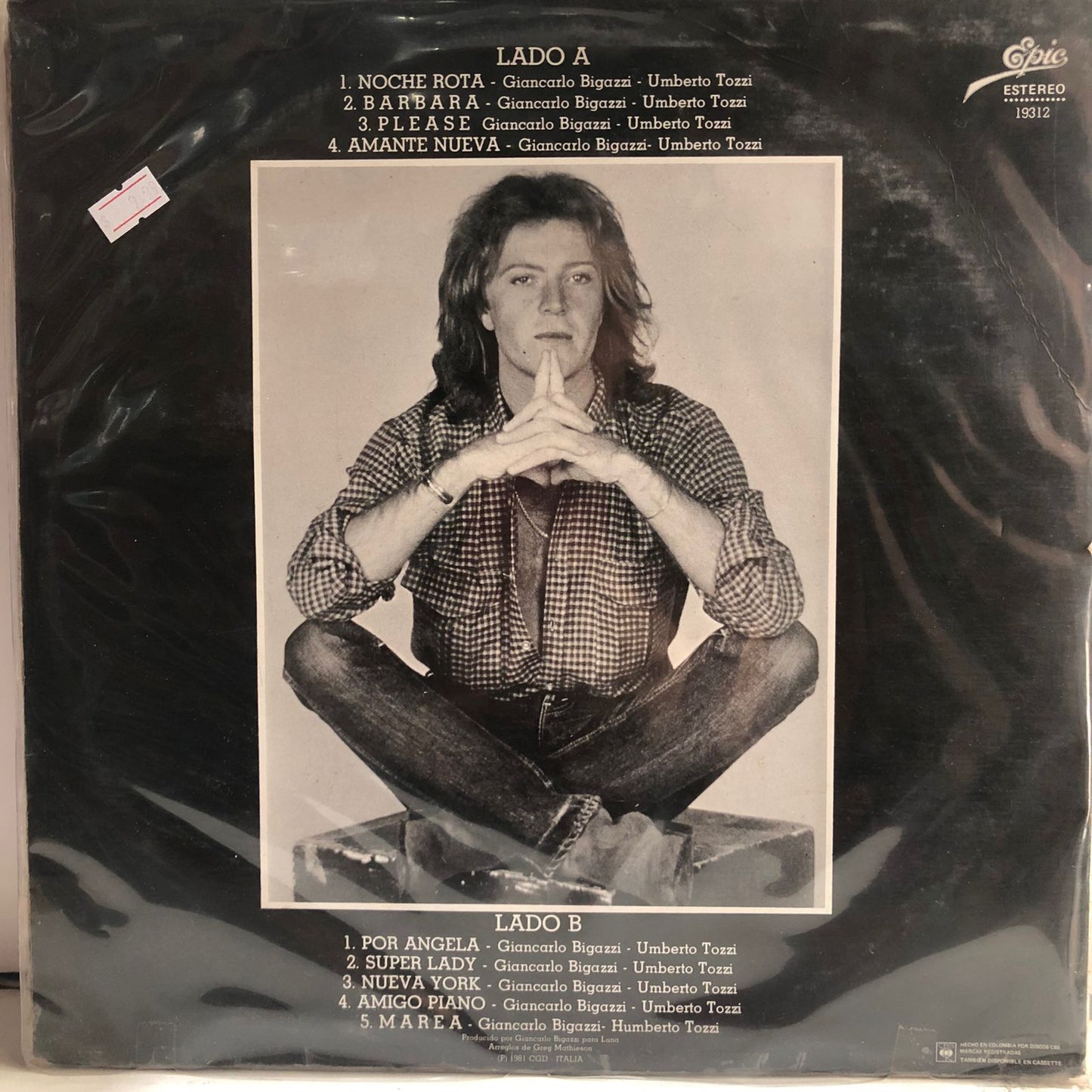 UMBERTO TOZZI - NOCHE ROTA LP