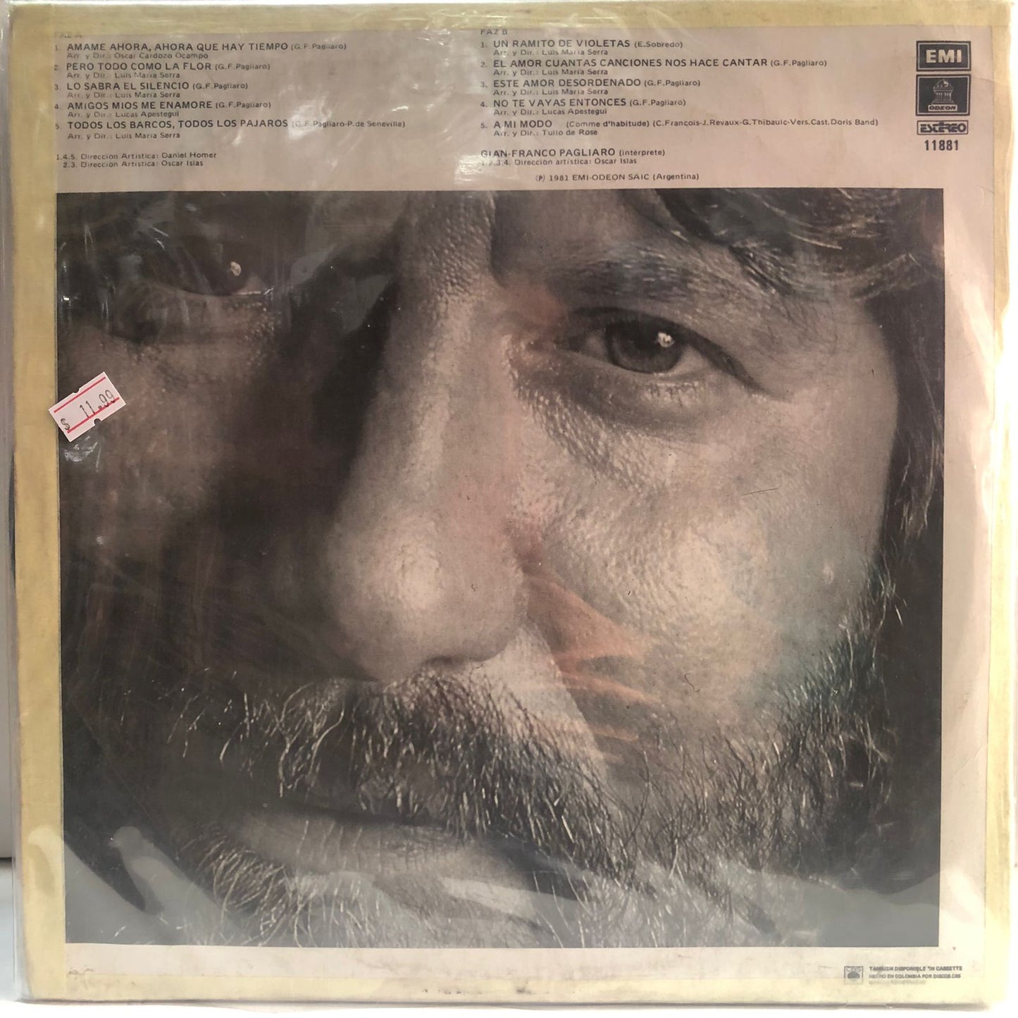 GIAN FRANCO PAGLIARO - GRANDES EXITOS LP