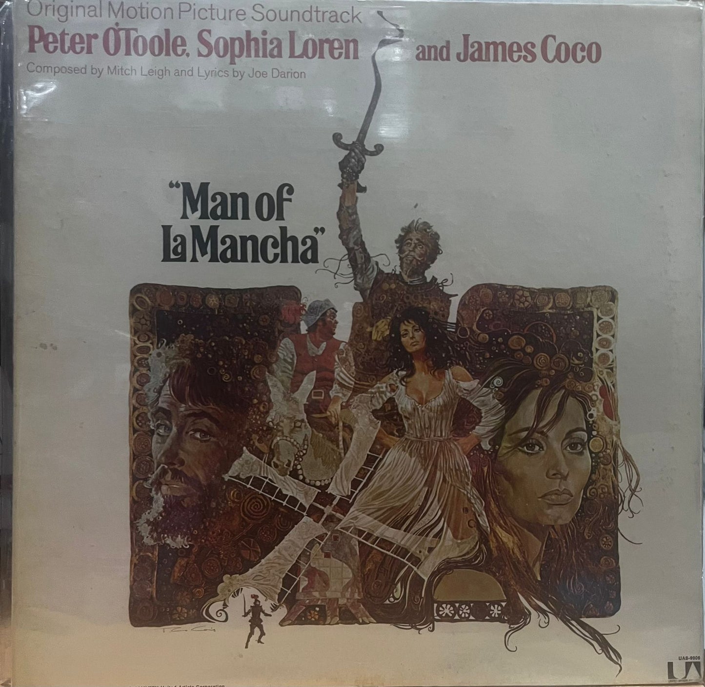 PETER OTOOLE, SOPHIA LOREN - MANO OF LA MANCHA LP