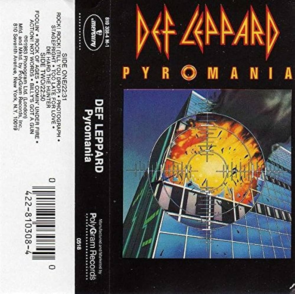 DEF LEPPARD - PYROMANIA CASSETTE (DE EPOCA)
