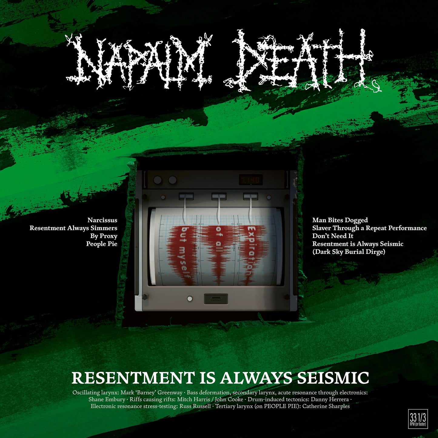NAPALM DEATH - RESENTMENT IS ALWAYS SEISMIC CD