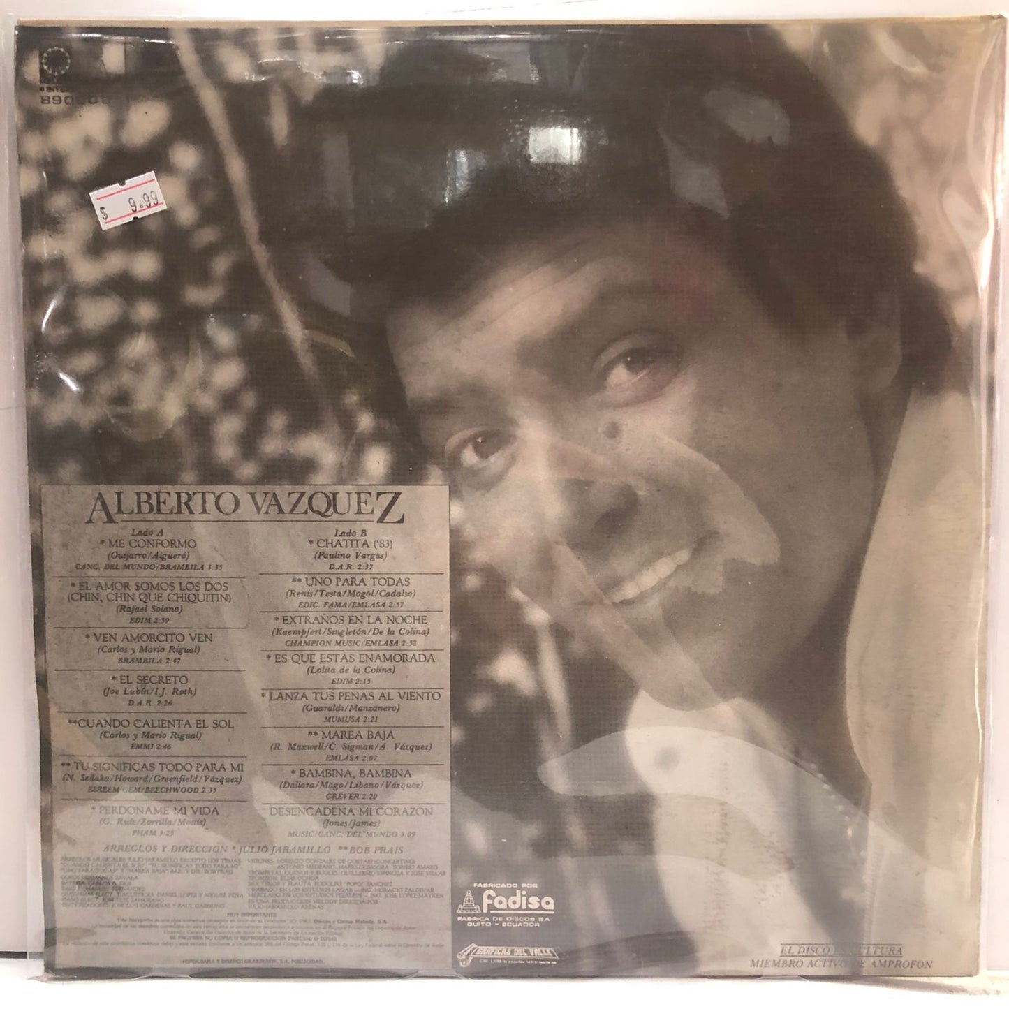 ALBERTO VAZQUEZ - 15 GRANDES EXITOS LP