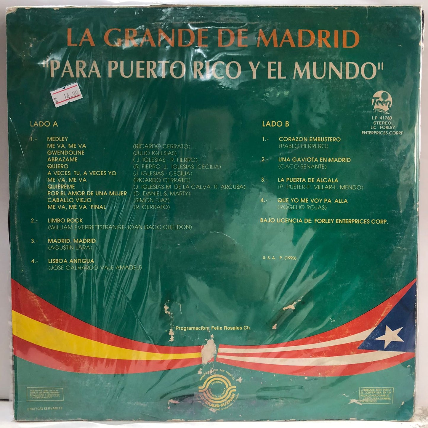 LA GRANDE DE MADRID - PARA PUERTO RICO Y EL MUNDO LP