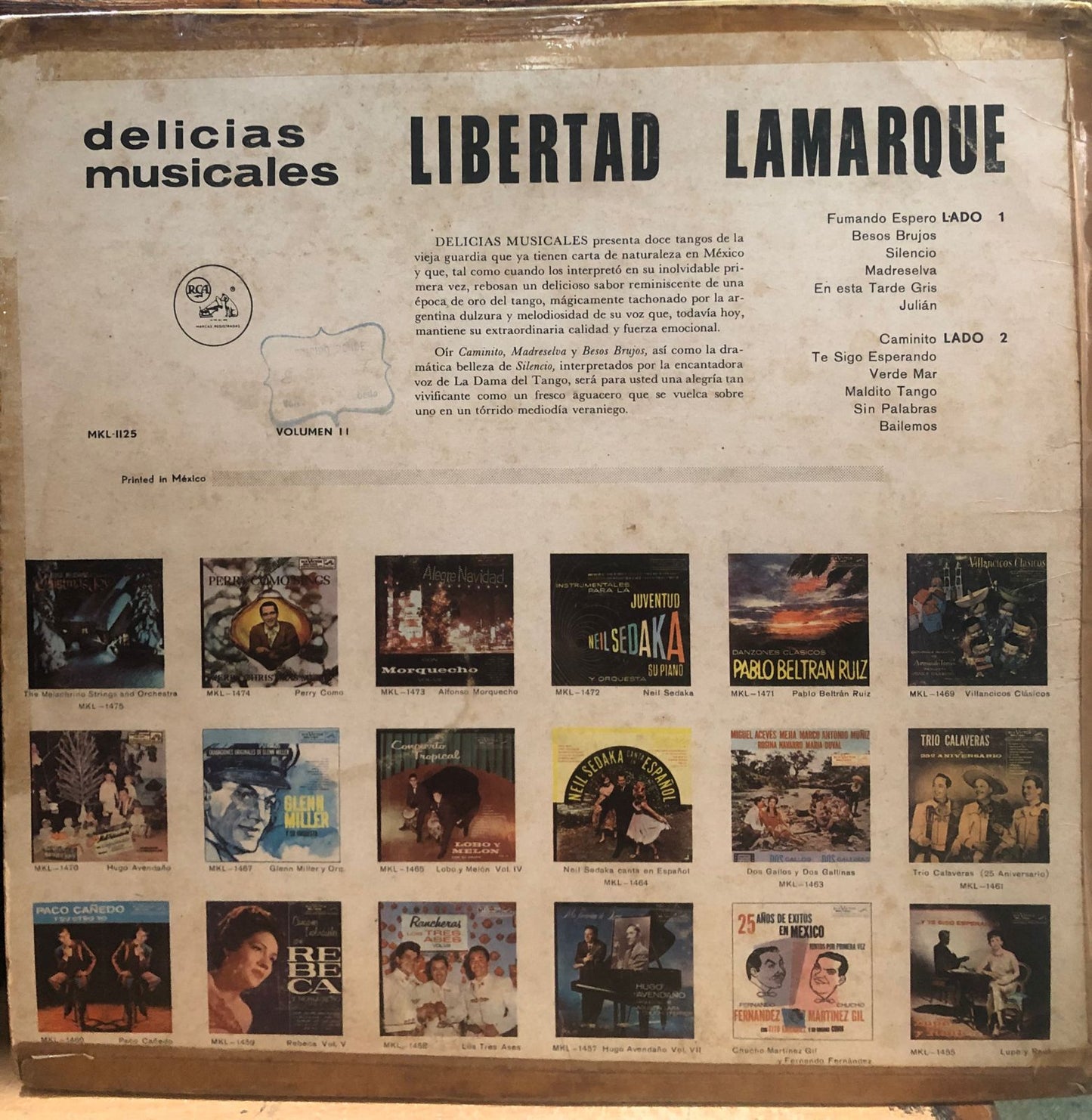 LIBERTAD LAMARQUE - DELICIAS MUSICALES LP