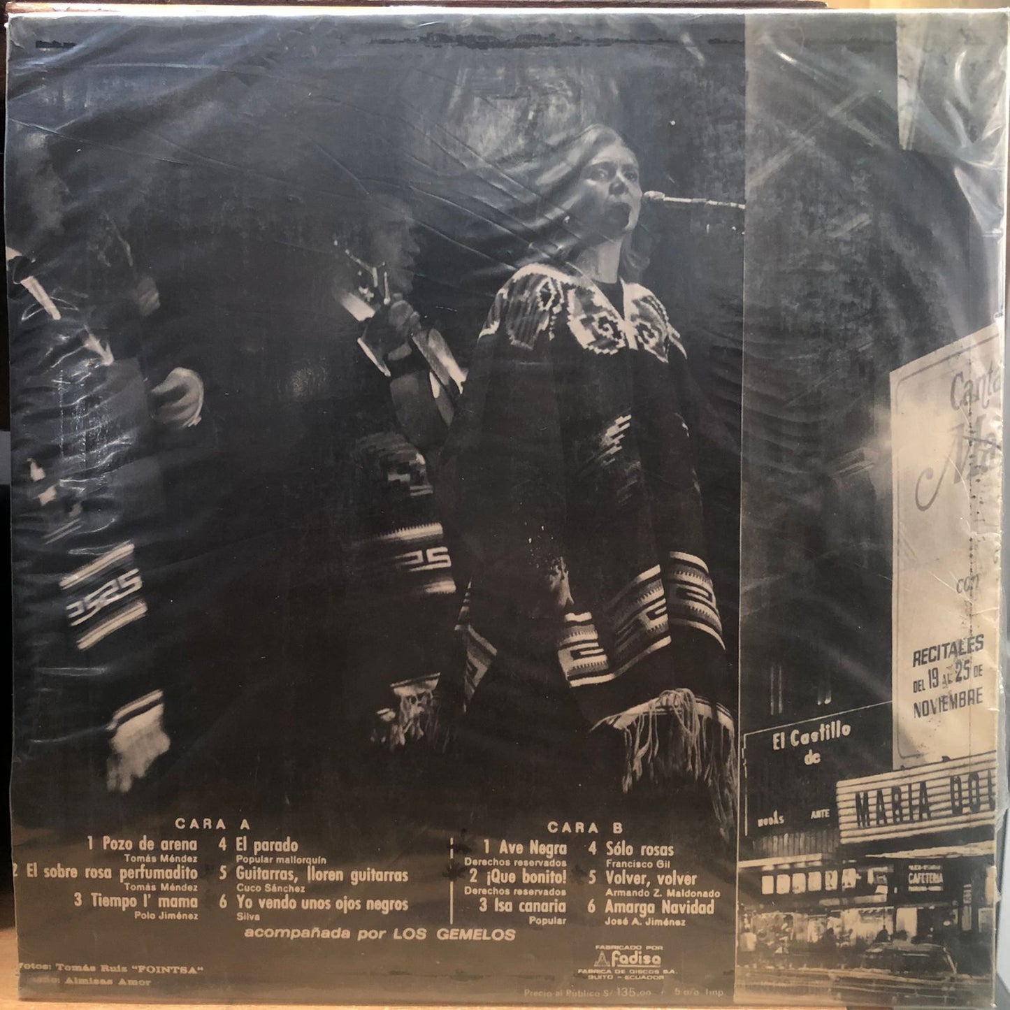 MARIA DOLORES PRADERA - 7 UNICOS E IMPRORROGABLES DIAS LP