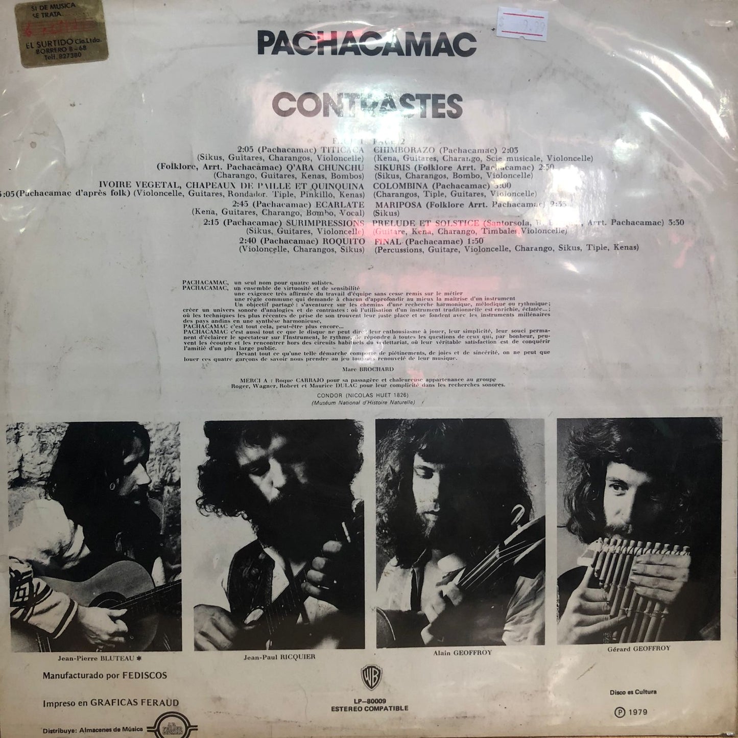 PACHACAMAC - CONTRASTES LP