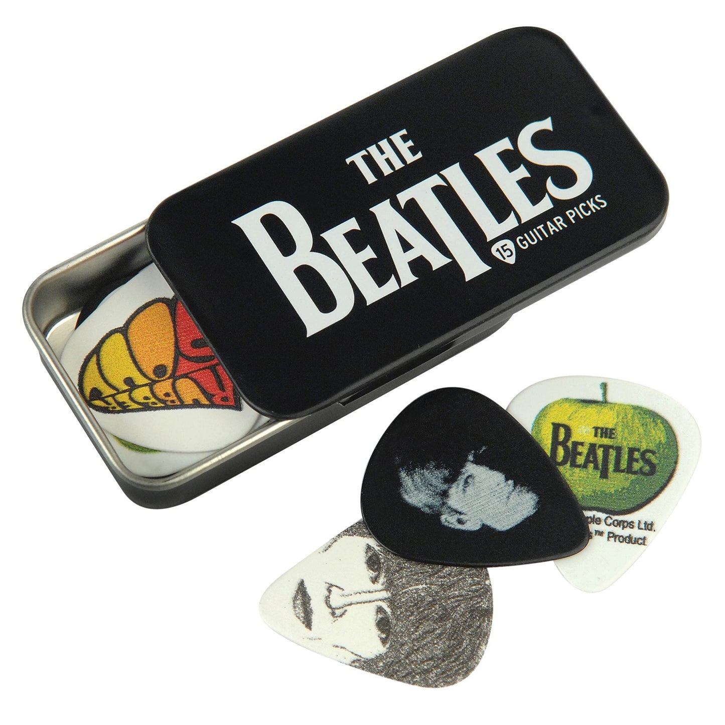 THE BEATLES JUEGO DE 15 VITELAS EN CAJA (GUITAR PICKS)