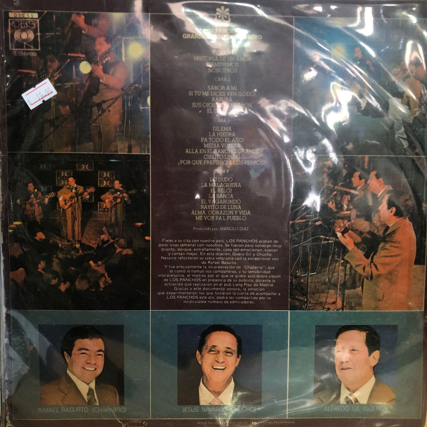 LOS PANCHOS - GRANDES EXITOS EN DIRECTO 2 LPS