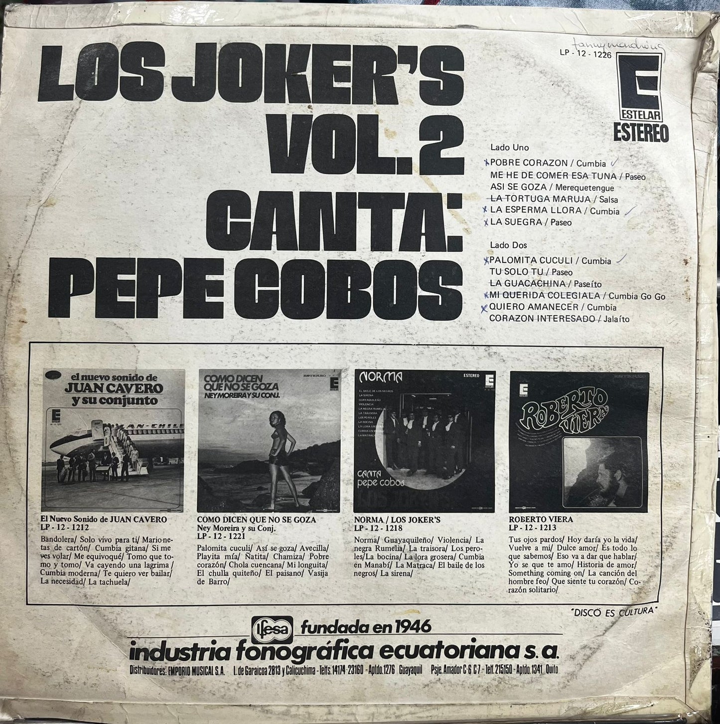 LOS JOKERS - VOL.2 LP