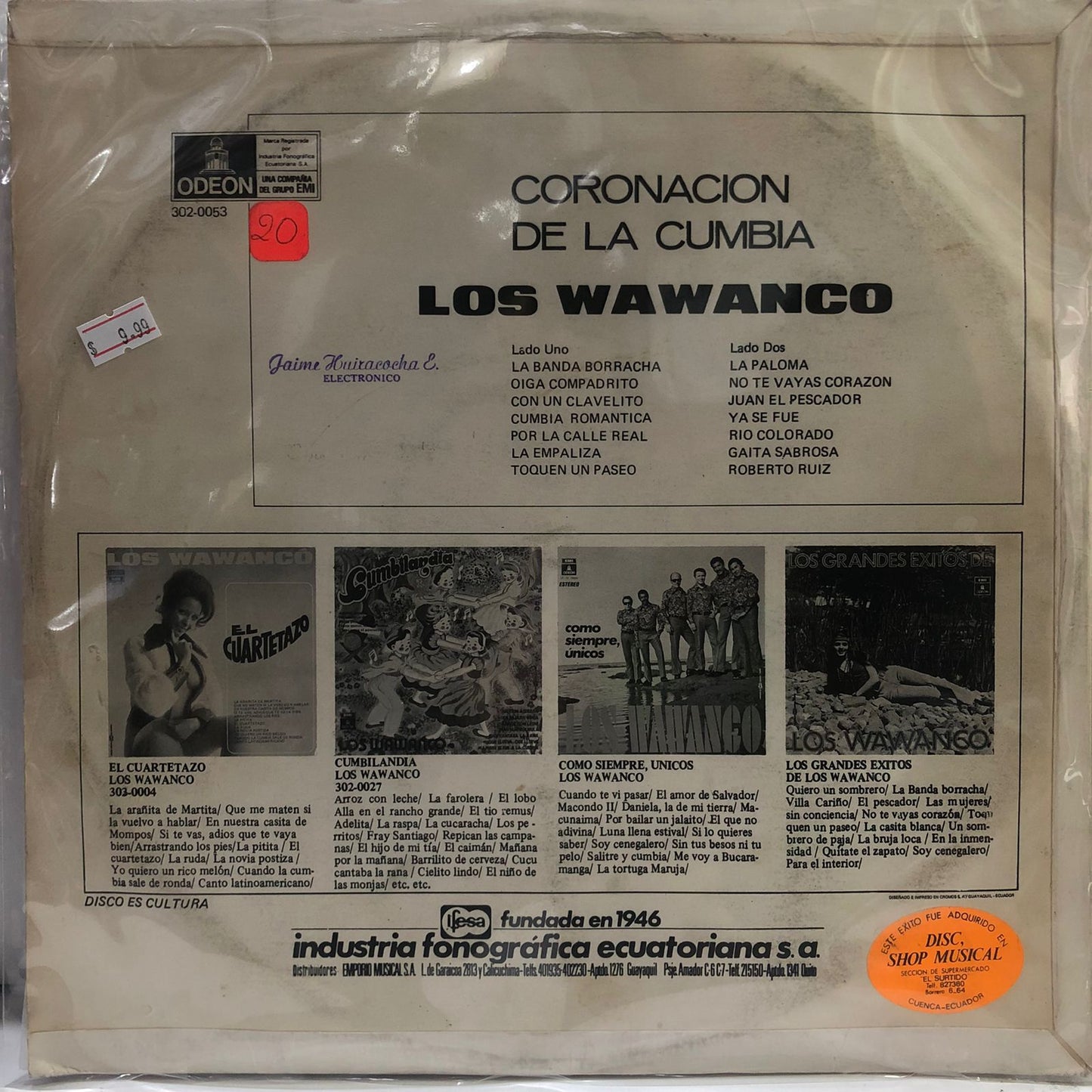 LOS WAWANCO - CORONACION DE LA CUMBIA LP