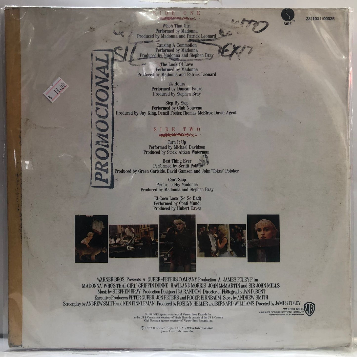 MADONNA - WHO´S THAT GIRL LP