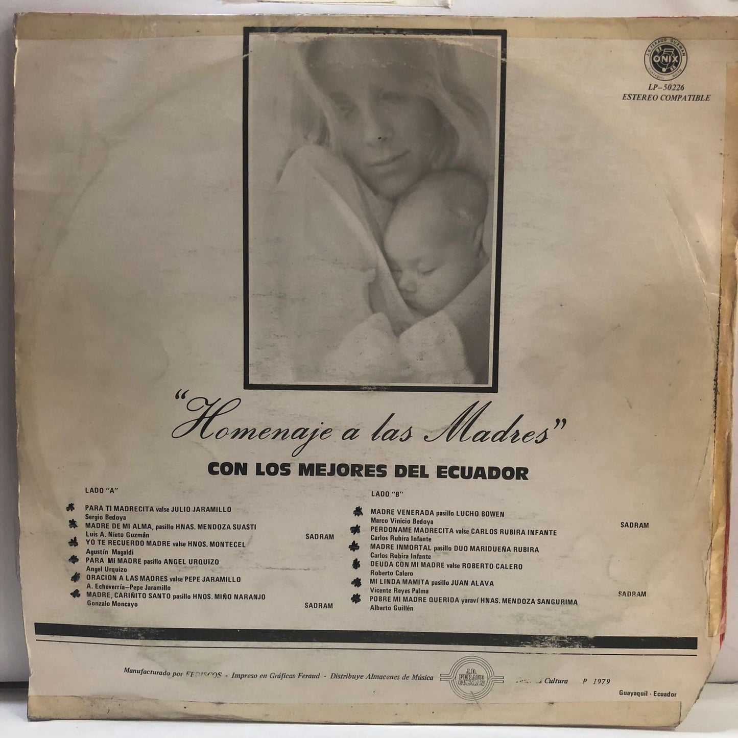 HOMENAJE A LAS MADRES - CON LOS MEJORES DEL ECUADOR LP