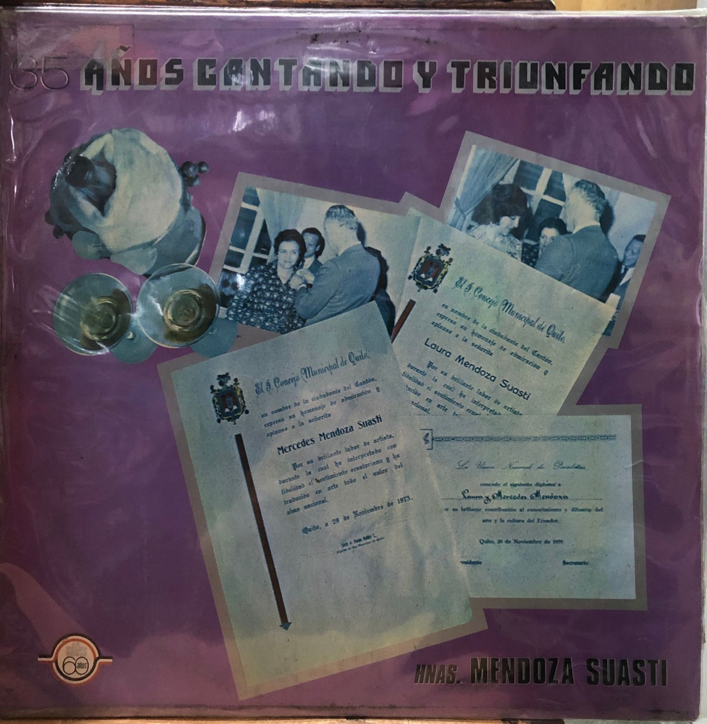 HNAS. MENDOZA SUASTI - 35 AÑOS CANTANDO Y TRIUNFANDO LP