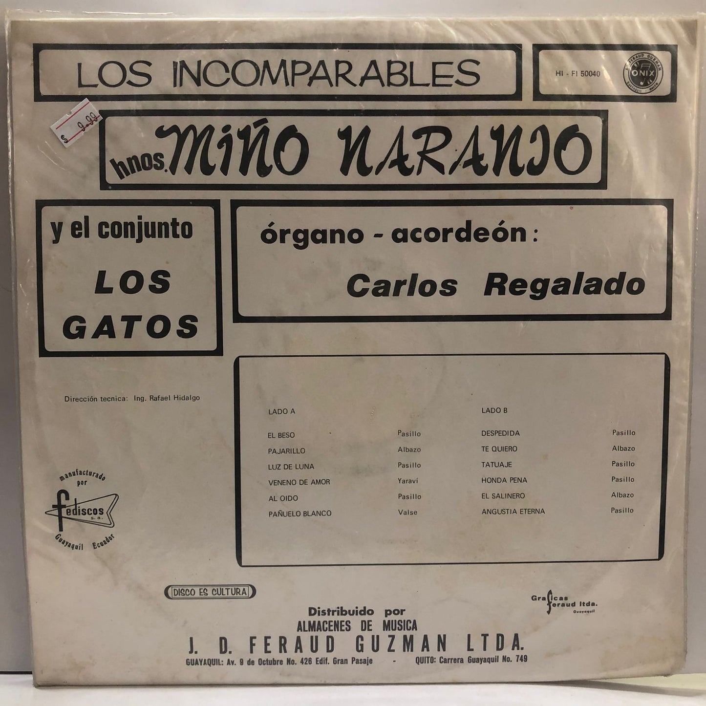 HNOS. MIÑO NARANJO - Y EL CONJUNTO LOS GATOS LP