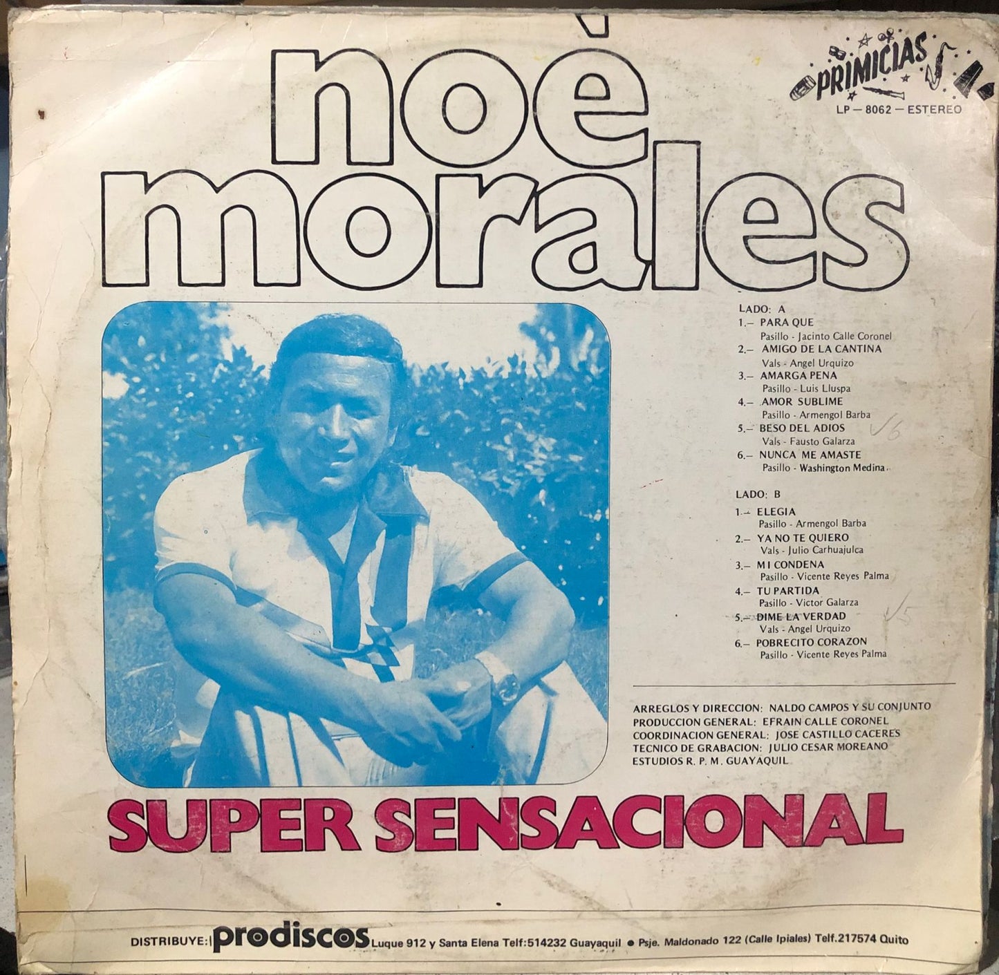 NOE MORALES - SUPER SENSACIONAL LP