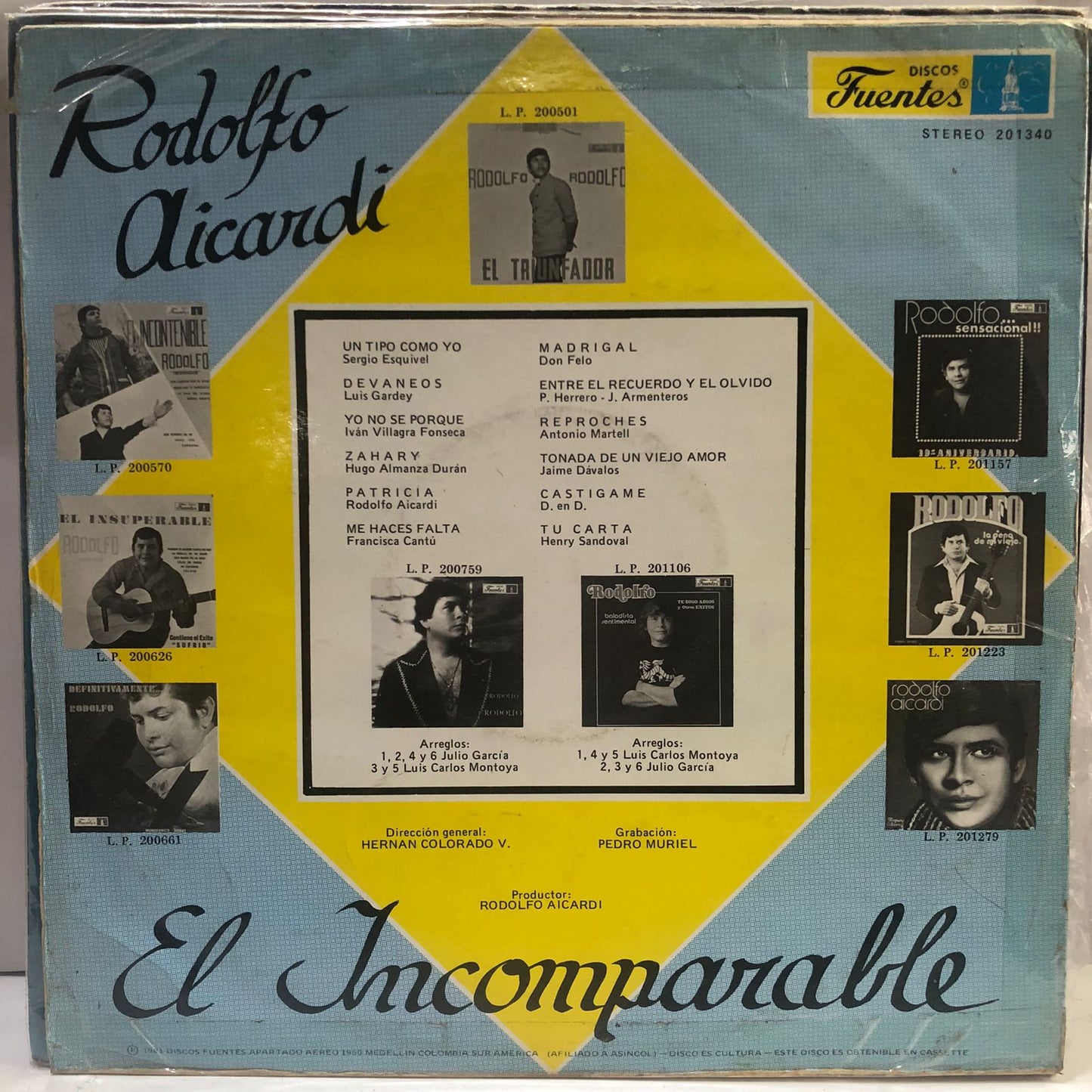 RODOLFO AICARDI - EL INCOMPARABLE LP