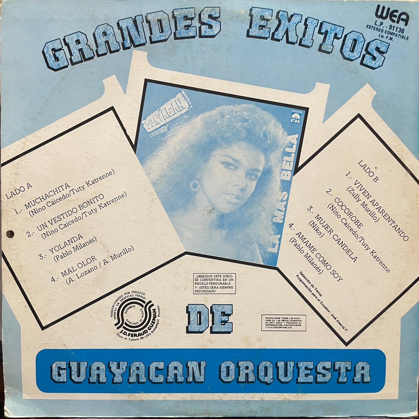 GUAYACAN ORQUESTA - GRANDES EXITOS LP