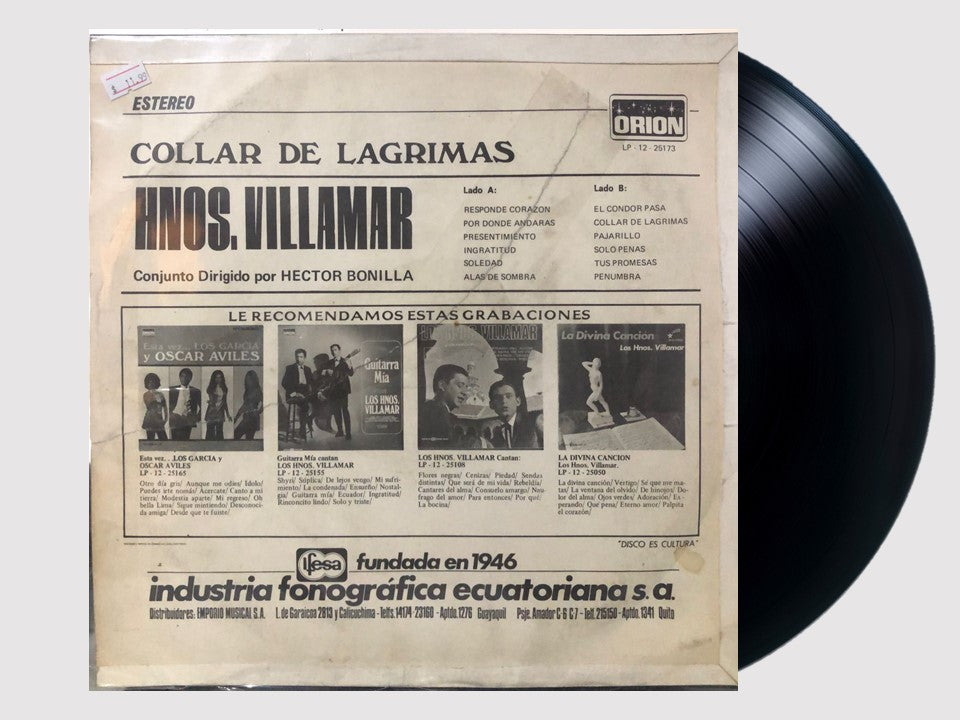 HNOS. VILLAMAR - COLLAR DE LAGRIMAS LP