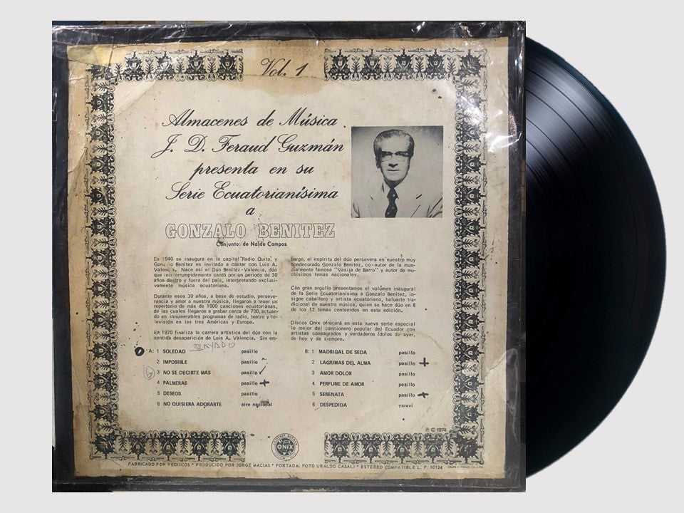GONZALO BENITEZ - SERIE ECUATORIANISIMA VOL.1 / LP
