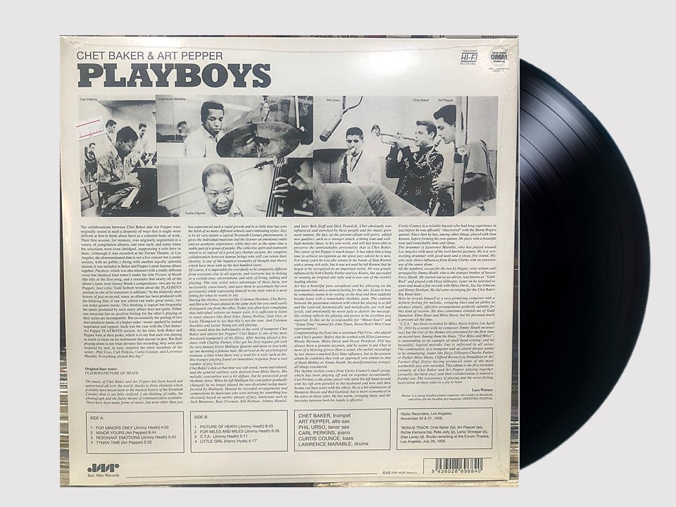 CHET BAKER & ART PEPPER - PLAYBOYS LP
